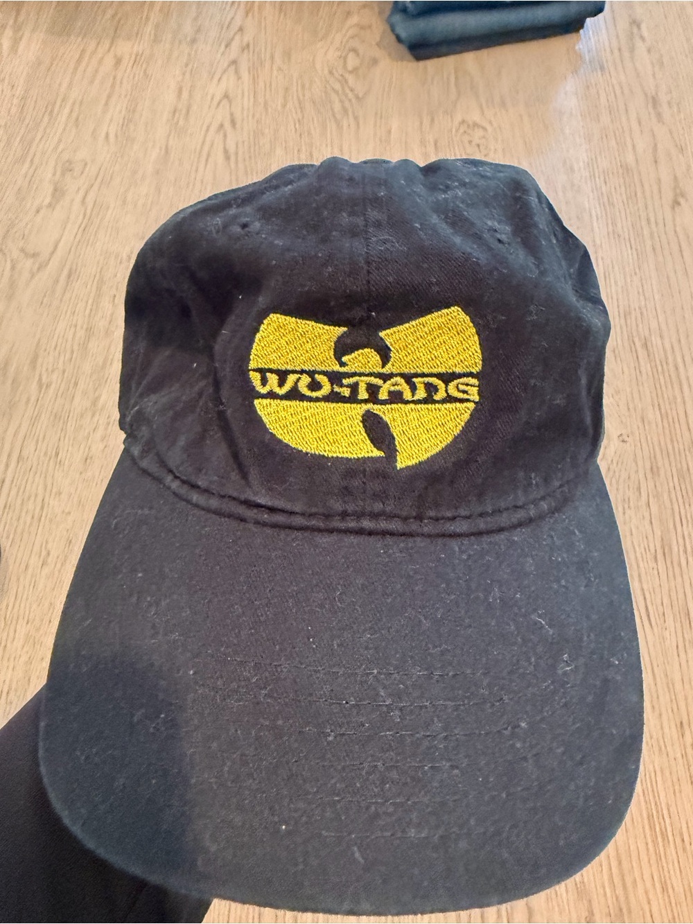 Wu-Tang Black and Yellow Logo Baseball Cap